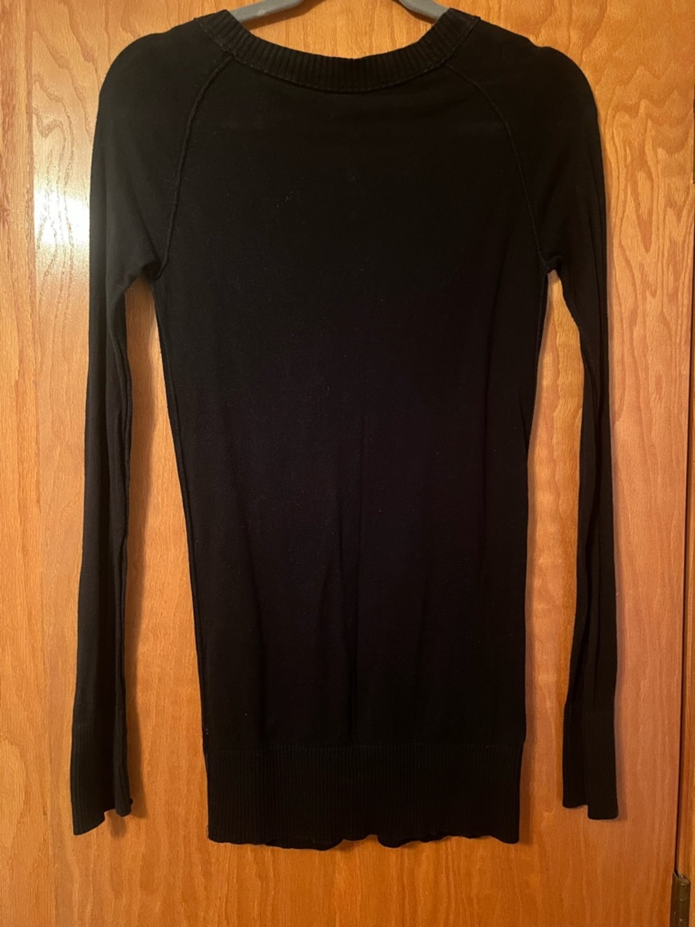 Mossimo Supply Co. Black Long-Sleeve Button Cardigan - Picture 2 of 3